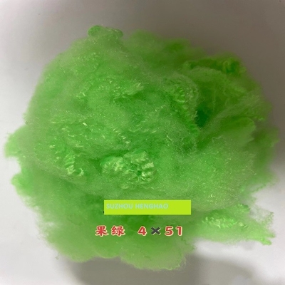 Farbenreiche grüne aufbereitete PSF-Polyester-Spinnfaser