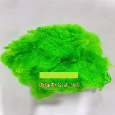 Farbenreiche grüne aufbereitete PSF-Polyester-Spinnfaser