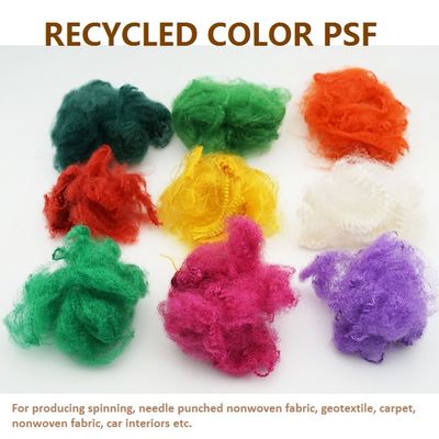 Bunte 76mm Polyester-Spinnfaser PSF für das Gewebes-Spinnen nicht füllen