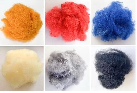 Bunte 76mm Polyester-Spinnfaser PSF für das Gewebes-Spinnen nicht füllen