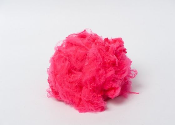 Polyester-Rohstoff-rote Jungfrau-Polyester-Spinnfaser ISO9001 2.5Dtex 51mm