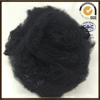 Jungfrau-Polyester-Spinnfaser 6D x 64mm schwarze PSF für Geotextilien