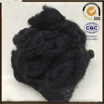 Jungfrau-Polyester-Spinnfaser 6D x 64mm schwarze PSF für Geotextilien