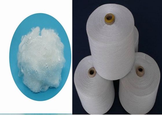 Feste weiße PSF-Polyester-Spinnfaser 1.5D für das Spinnen von 25mm bis von 102mm
