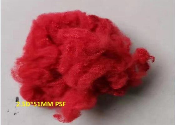 Sgs-Schmiere färbte Polyester-synthetische Faser 20D 65mm
