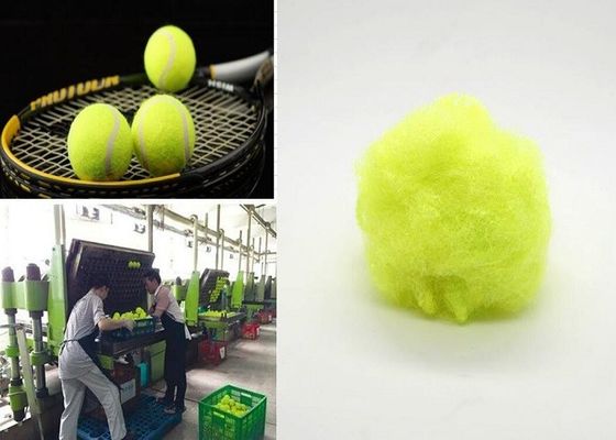 Dreieck-Polyester-Spinnfaser-glänzendes Grün 9d X 64mm für Tennisball-Stoff