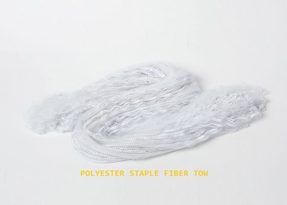 Weißes 12dtex erneuerte Polyester-Spinnfaser 38mm