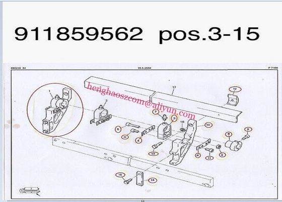 Webstuhl des Geschossiso9001 zerteilt spinnende Maschinerie-Ersatzteile Sulzer