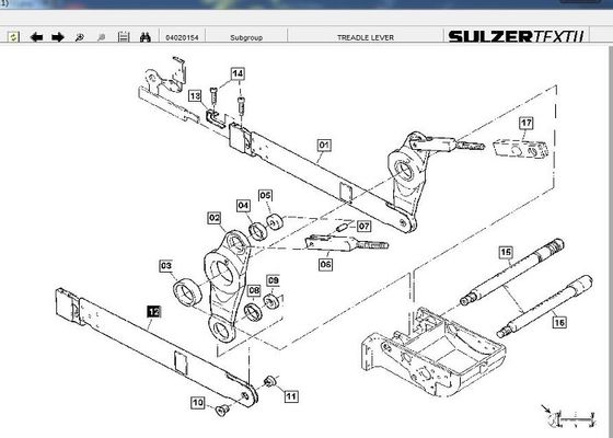 Ablenkung von Hebel Sulzer-Textilmaschinerie-Ersatzteil-Zapfen-Teilen 911309405